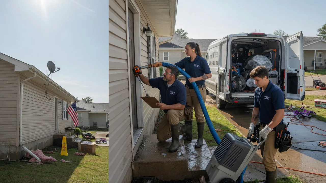 Ceiling Water Damage Restoration in Brownsville, OH near me